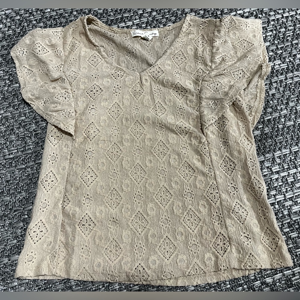 French Laundry | Tan Blouse